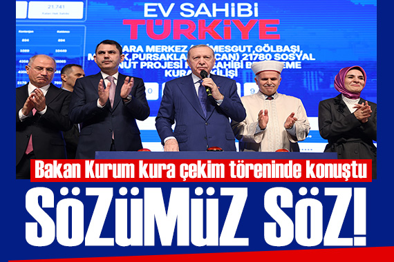 Bakan Kurum: 500 bin sosyal konutumuz bitecek