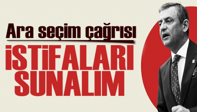 Özgür Özel'den ara seçim çağrısı: İstifa resti!