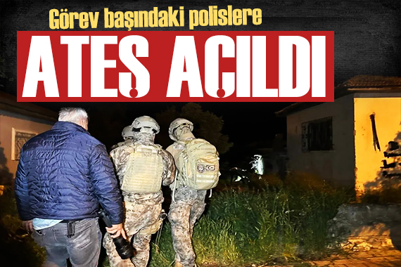 Görev başındaki polislere ateş açıldı!