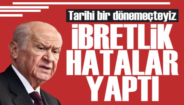 Devlet Bahçeli: Trump ibretlik bir hata yapmıştır