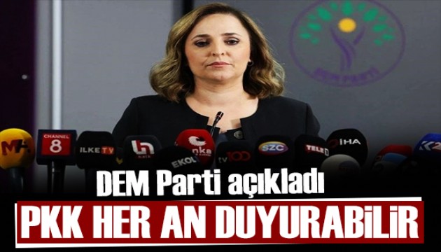 DEM Parti'den gündeme ilişkin açıklama: PKK her an kongrenin toplandığını duyurabilir