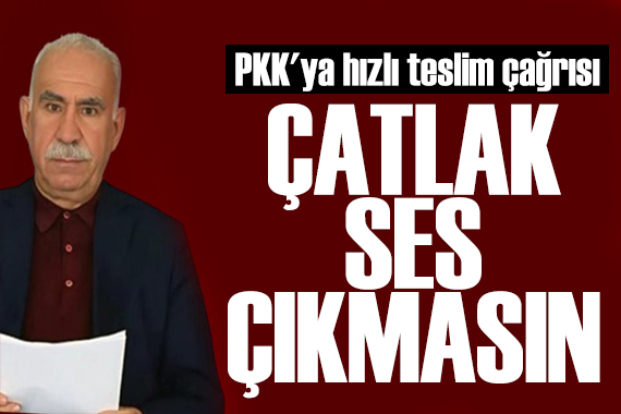 PKK'ya hızlı teslim çağrısı! Meclis hazır, gözler sahada