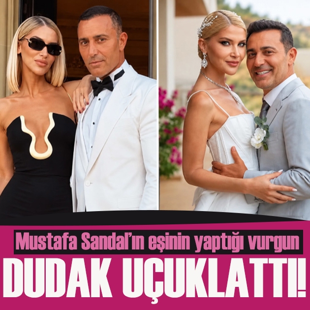 Mustafa Sandal’ın eşinin yaptığı vurgun dudak uçuklattı