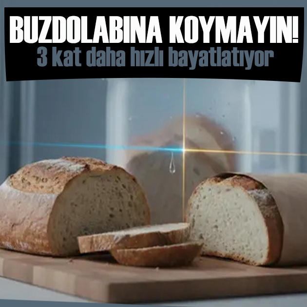 Sakın buzdolabına koymayın! Ekmeği 3 kat daha hızlı bayatlatıyor