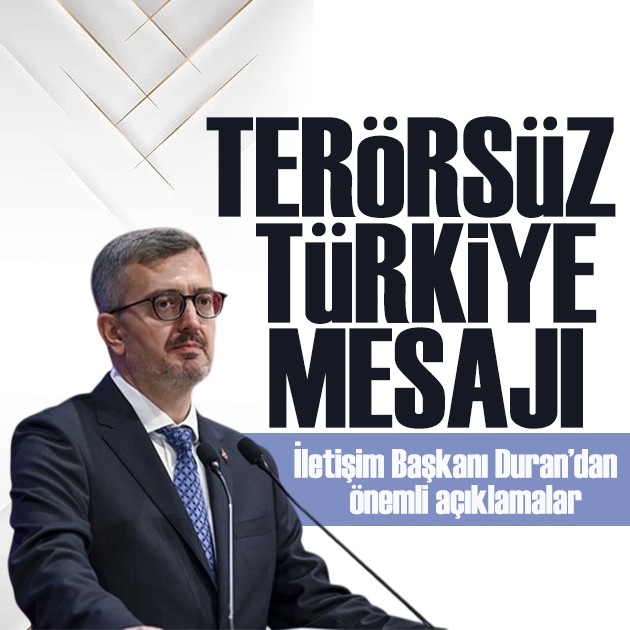 Duran’dan Terörsüz Türkiye mesajı