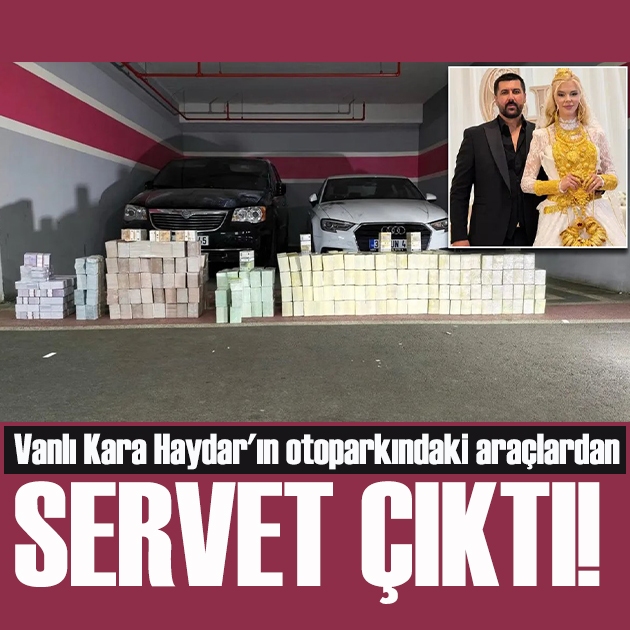 Vanlı Kara Haydar'ın otoparkındaki araçlardan servet çıktı