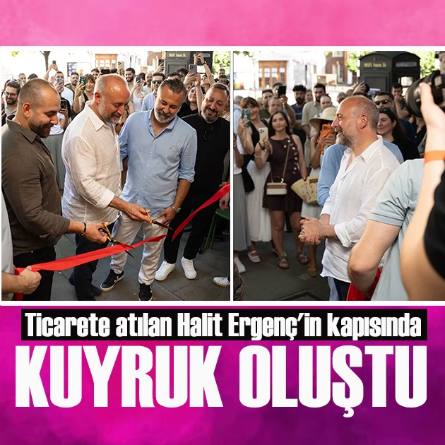 Ticarete atılan Halit Ergenç'in kapısında kuyruk oluştu