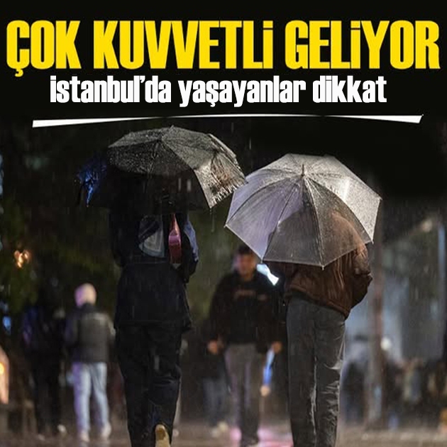 Beklenen serin havalar geldi: İstanbul'da kuvvetli yağış ve rüzgar etkili olacak