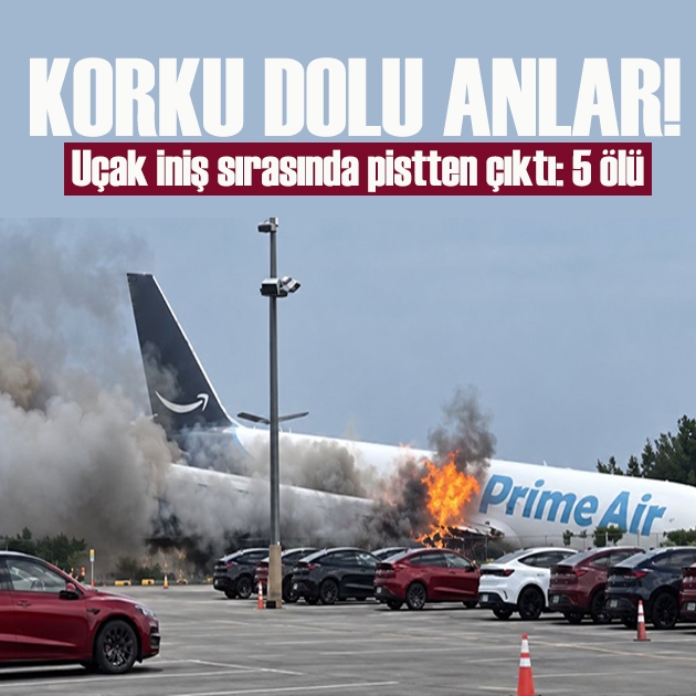 Korku dolu anlar! Uçak iniş sırasında pistten çıktı: 5 ölü