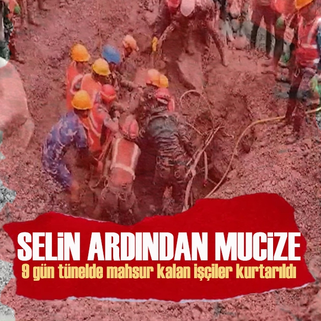 Nepal’de 9 gün tünelde mahsur kalan işçiler kurtarıldı