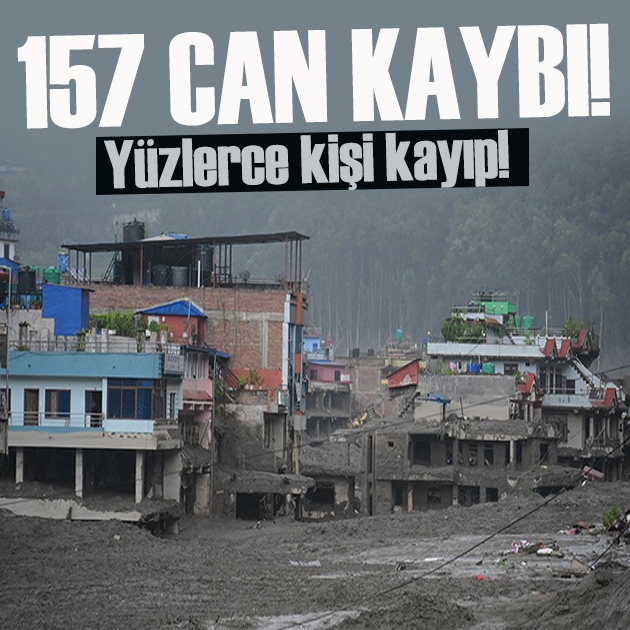 Nepal'deki sel felaketinde can kaybı 157'yi aştı, yüzlerce kişi kayıp
