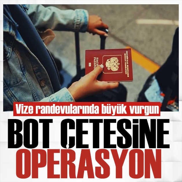 Vize randevularında büyük vurgun! Bakan Gürlek duyurdu: 49 şüpheliye operasyon