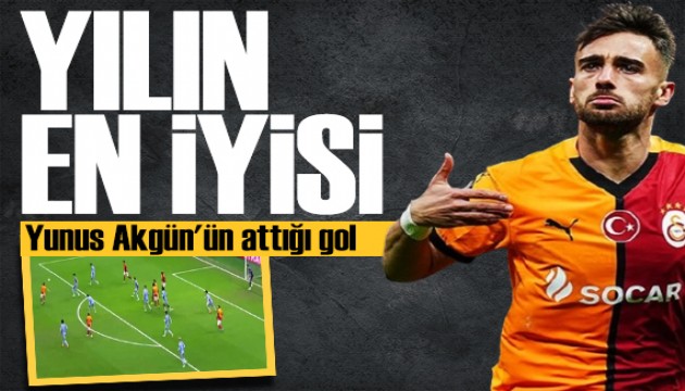 Yunus Akgün'ün tarihine geçti! Yılın en iyi golü seçildi