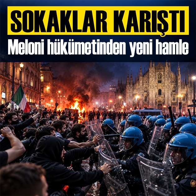 Milano'da şiddet büyüyor! Hükümet 500 askeri devreye sokuyor