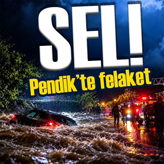 Pendik'te sel paniği! Otomobille dereye kapılan 2 kişi aranıyor