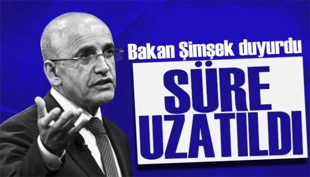 Bakan Şimşek deprem bölgesi için açıkladı: Süre uzatıldı