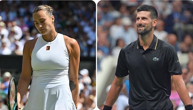 Sabalenka ile Djokovic turladı