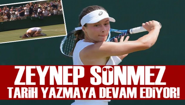 Zeynep Sönmez Wimbledon'da tarih yazmaya devam ediyor!