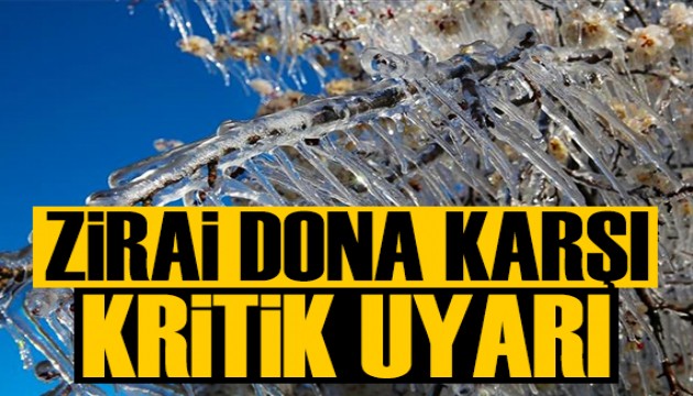 Yeni tehlikenin adı: Zirai don, uzmanlar uyardı!