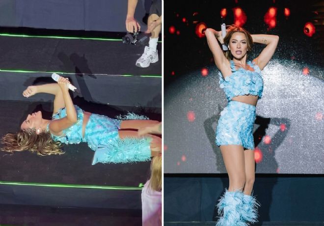 Hadise,  konserinde yerde dans ettiği anlar gündem oldu