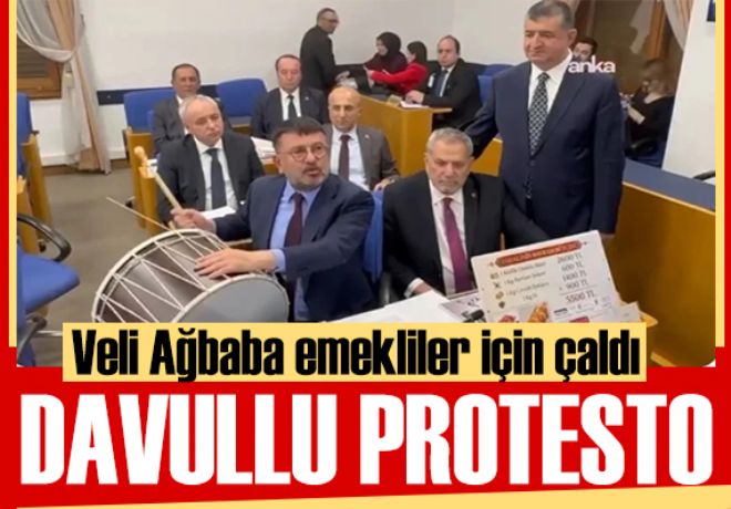 Veli Ağbaba'dan davullu tepki: Emeklinin sesini duyun 